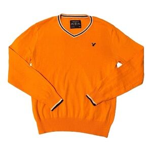 American Eagle Orange Sweater Men’s Medium Beautiful! ⭐️